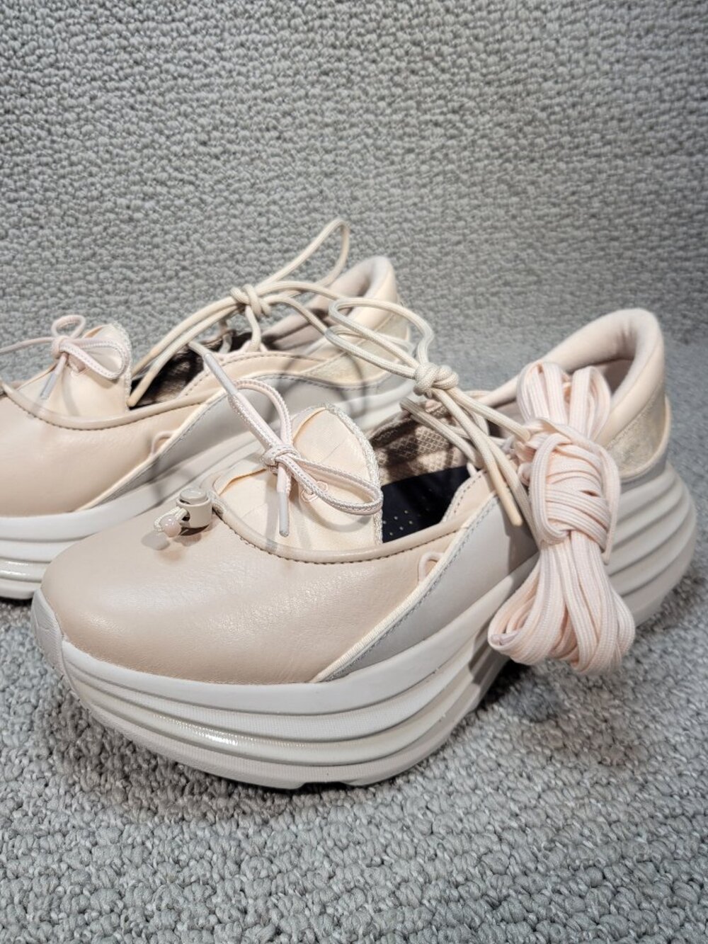 Hoka One One Bondi Mary Jane Beech Wood/Stucco Sneakers Women's Multiple Sizes - Picture 7 of 12